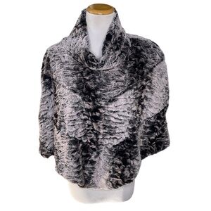 Charlotte Tarantola Faux Fur Poncho - Size XS/S
